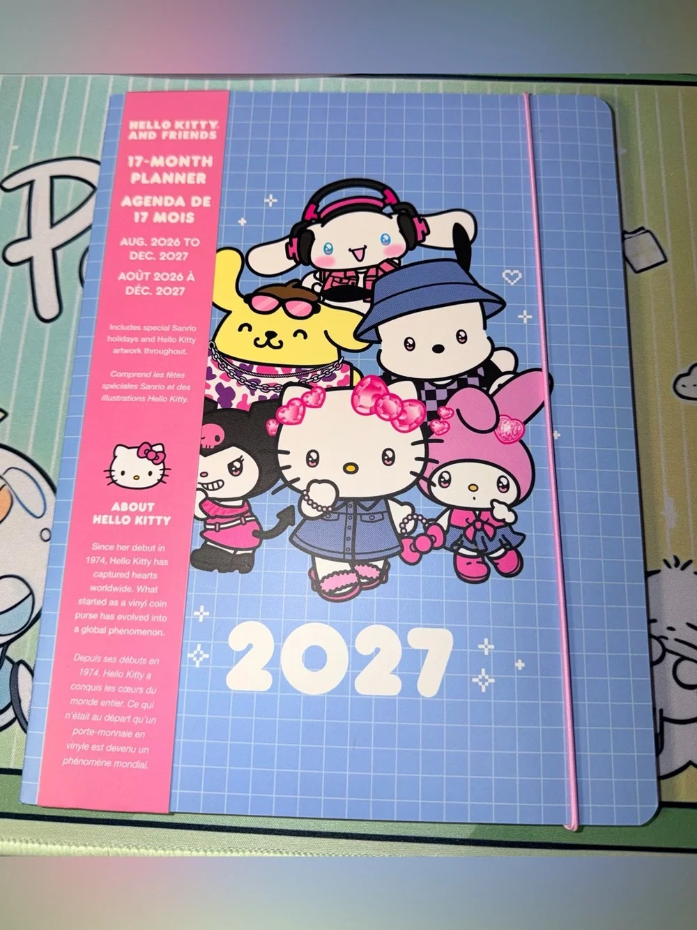 🗓️Sanrio Hello Kitty & friends 17 month Aug 2026-Dec 2027 Planner
